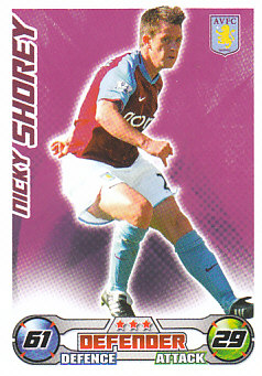 Nicky Shorey Aston Villa 2008/09 Topps Match Attax #25